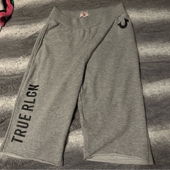 True Religion Heather Gray Joggers - Picture 1 of 3
